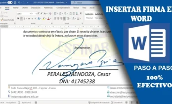 Insertar firma en Word para enviar por correo o imprimir 2022 insertar firma en PDF 100% eficaz