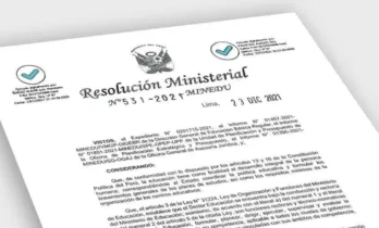 Aprueban la R. M. N° 531-2021-MINEDU – Disposiciones para la prestación del servicio educativo para el año escolar 2022 en instituciones y programas educativos 2 N-531-2021-MINEDU