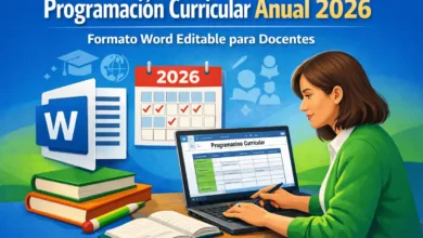 Programación Curricular Anual 2026 en Word para docentes