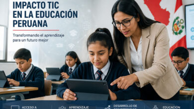 Impacto TIC educación Perú estudiantes usando tecnología en el aula
